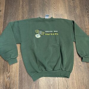 Vintage Green Bay Packers Sweatshirt Logo 7 NFL Crewneck – Men’s Size Large